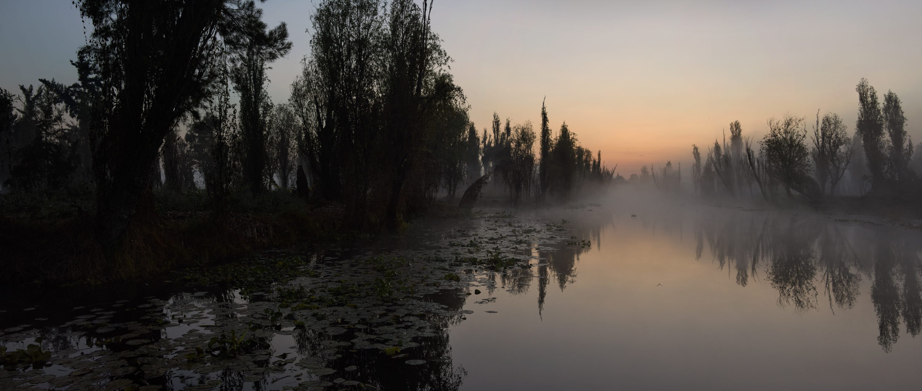 landscape early morning visiting the Chinampas Mexico-city © by photographer Ruud Sies