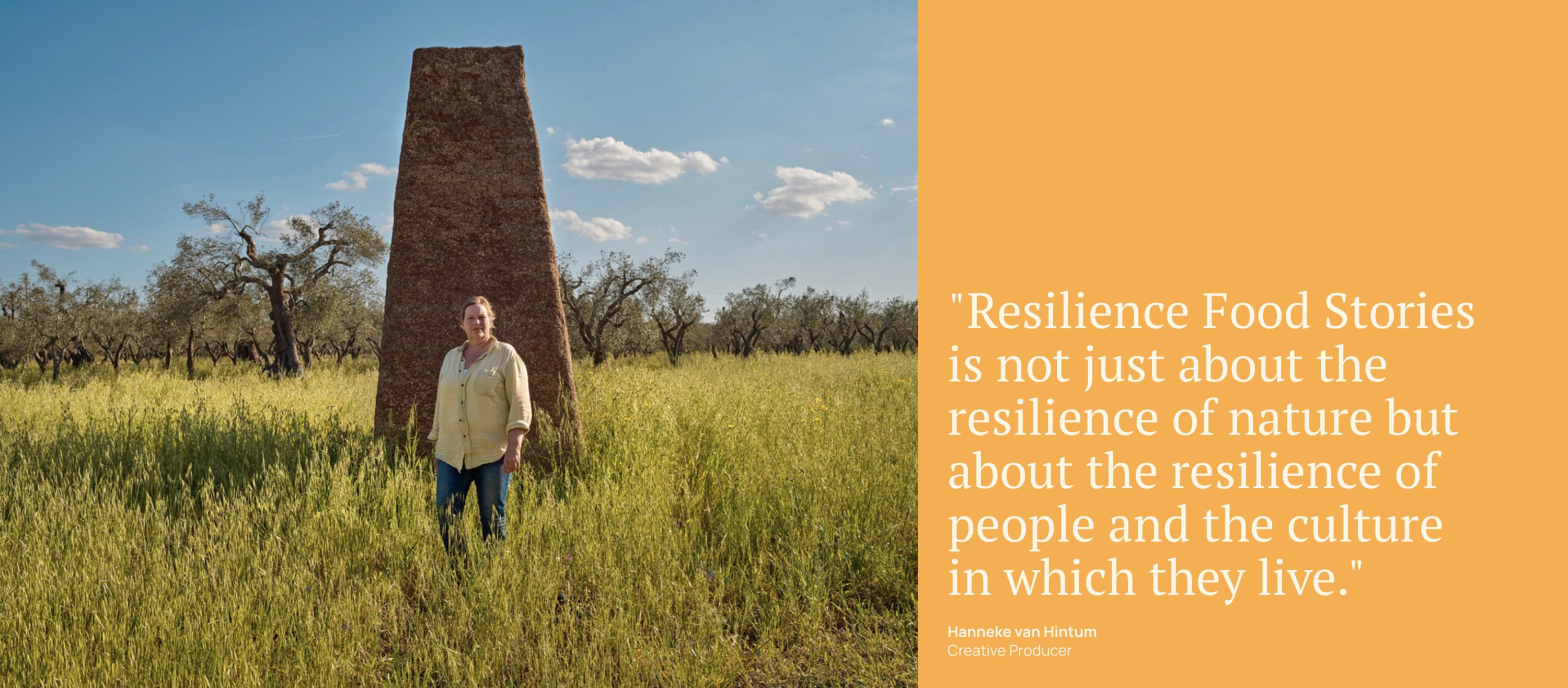 Hanneke van Hintum creative producer Resilience Food Stories