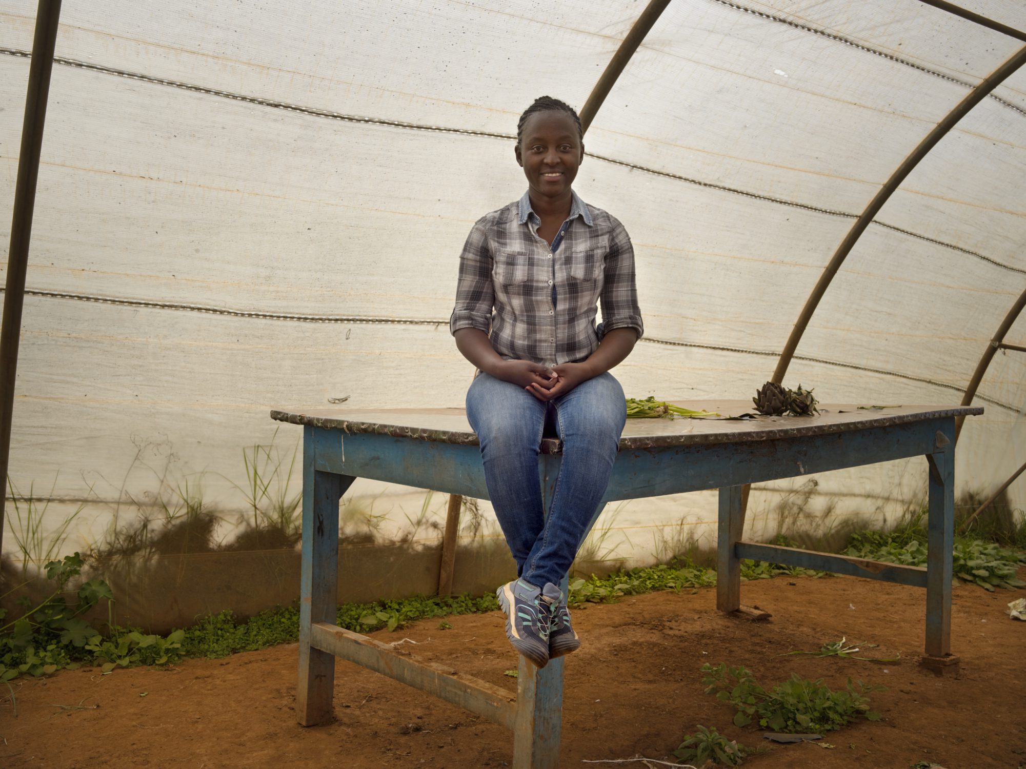 Beatrice Gatumbo at Tamalu farm